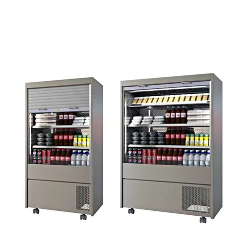 CED Chilled 1200 Slimline Multi Deck & Roller Shutter 3 Tier MM1200SRHT 1200mm Wide Stainless Steel 4 CED Chilled 1200 Slimline Multi Deck & Roller Shutter 3 Tier MM1200SRHT 1200mm Wide Stainless Steel - Image 2