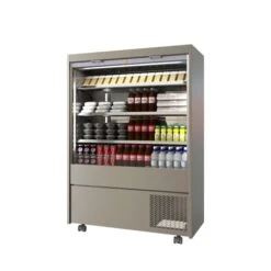 CED Chilled 1200 Slimline Multi Deck & Roller Shutter 3 Tier MM1200SRHT 1200mm Wide Stainless Steel