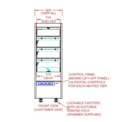 CED Heated 600 Large Multi Deck & Night Blind MMH600L 600mm Wide Stainless Steel 8 CED Heated 600 Large Multi Deck & Night Blind MMH600L 600mm Wide Stainless Steel -Kitchen Appliances Store CDMDH006 3