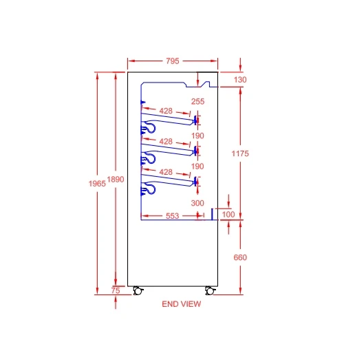 CED Heated 600 Large Multi Deck & Night Blind MMH600L 600mm Wide Stainless Steel 6 CED Heated 600 Large Multi Deck & Night Blind MMH600L 600mm Wide Stainless Steel - Image 4