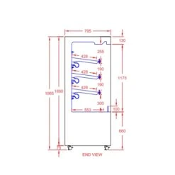 CED Heated 1200 Large Multi Deck & Night Blind MMH1200L 1200mm Wide Stainless Steel -Kitchen Appliances Store CDMDH012 4