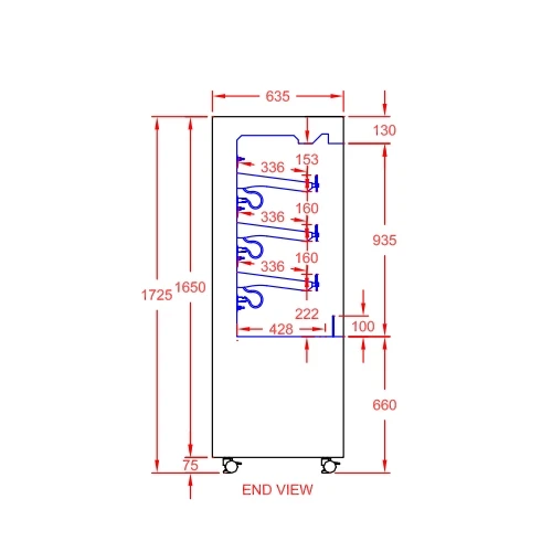 CED Heated 900 Slimline Multi Deck & Night Blind MMH9005 900mm Wide Stainless Steel 6 CED Heated 900 Slimline Multi Deck & Night Blind MMH9005 900mm Wide Stainless Steel - Image 4