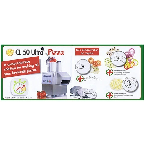 Robot Coupe Veg Prep Machine CL50 Ultra + 3 Discs Stainless Steel 4 Robot Coupe Veg Prep Machine CL50 Ultra + 3 Discs Stainless Steel - Image 2