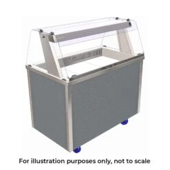 CED Glide Self Help Cold Well With Ambient Gantry 2-1 GN Stainless Steel