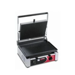 Sirman Large Single Panini Grill Ribbed CORT RR T Stainless Steel