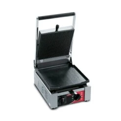 Sirman Single Panini Grill Flat/Ribbed Surface ELIO LR T Stainless Steel