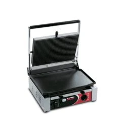 Sirman Large Single Panini Grill Flat/Ribbed CORT LR T Stainless Steel