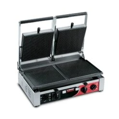 Sirman Double Panini Grill Ribbed Surface PD RR-RR T Stainless Steel