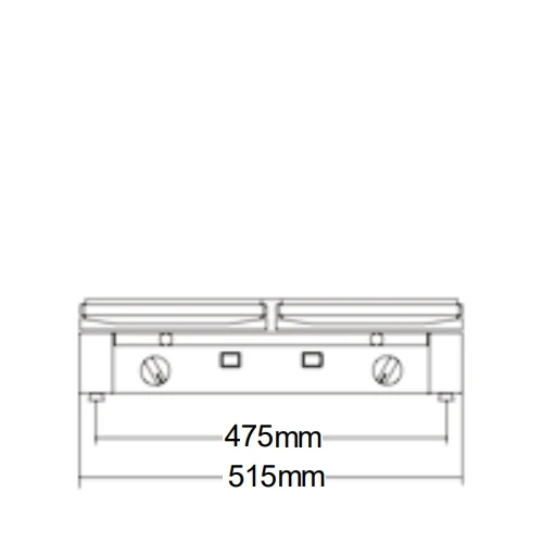 Sirman Double Panini Grill Flat/Ribbed Surface PD LR-LR T Stainless Steel 4 Sirman Double Panini Grill Flat/Ribbed Surface PD LR-LR T Stainless Steel - Image 2