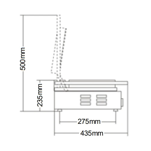 Sirman Double Panini Grill Flat/Ribbed Surface PD LR-LR T Stainless Steel 5 Sirman Double Panini Grill Flat/Ribbed Surface PD LR-LR T Stainless Steel - Image 3
