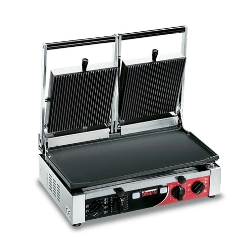 Sirman Double Panini Grill Flat/Ribbed Surface PD LR-LR T Stainless Steel 3 Sirman Double Panini Grill Flat/Ribbed Surface PD LR-LR T Stainless Steel
