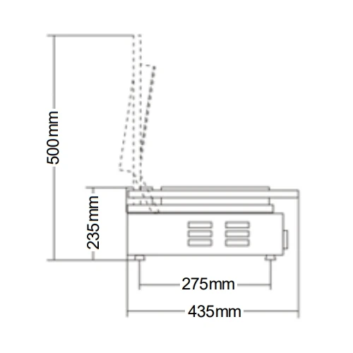 Sirman Single Panini Grill With Ribbed Surface ELIO RR T Stainless Steel 5 Sirman Single Panini Grill With Ribbed Surface ELIO RR T Stainless Steel - Image 3