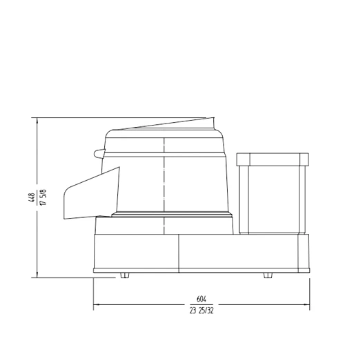 Sammic Potato Peeler PP-6 120-150kg/hr Aluminium 4 Sammic Potato Peeler PP-6 120-150kg/hr Aluminium - Image 2