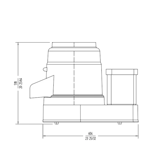 Potato Peeler 220-270kg/hr PP12 Aluminium 4 Potato Peeler 220-270kg/hr PP12 Aluminium - Image 2