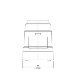 Potato Peeler 220-270kg/hr PP12 Aluminium 7 Potato Peeler 220-270kg/hr PP12 Aluminium -Kitchen Appliances Store LCPP0021 3