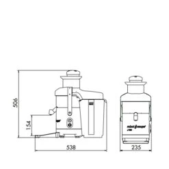 Robot Coupe J80 Automatic Juicer Stainless Steel -Kitchen Appliances Store LRSJ0080 2