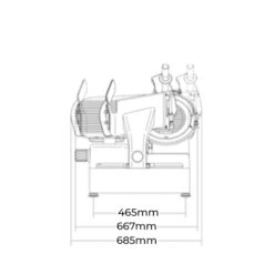 Sirman Palladio Semi Automatic Slicer PALLADIO 300 Blade 300mm - (12") Aluminium -Kitchen Appliances Store LSSMA300 2