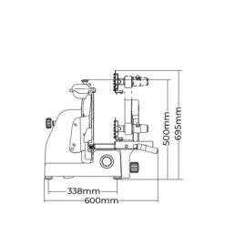 Sirman Mantegna 300 BS Bacon Slicer Blade 300mm - (12") Aluminium -Kitchen Appliances Store LSSMB300 3