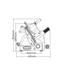 Sirman Palladio 330 EVO Heavy Duty Slicer Blade 330mm - (13") Aluminium -Kitchen Appliances Store LSSMP330 3