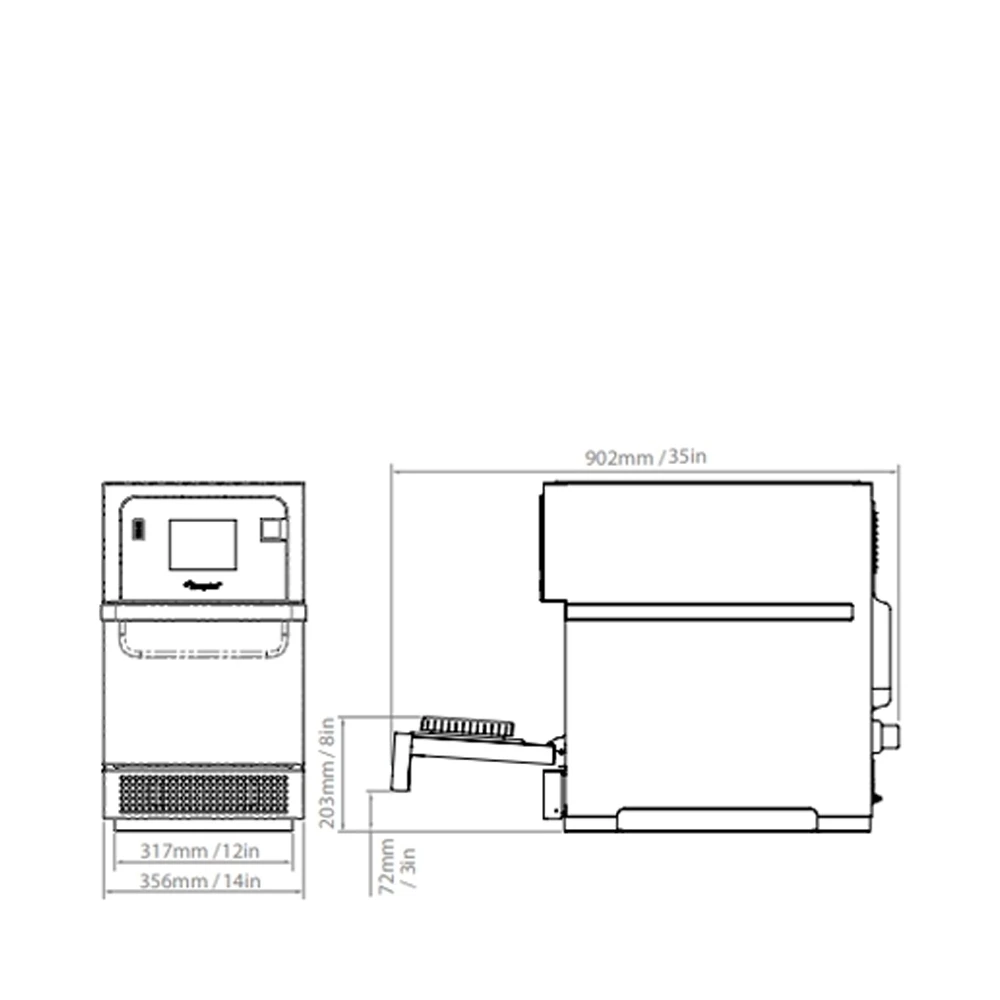 MerryChef Eikon E2S Standard Power 13Amp (S/S) Combination Stainless Steel 4 MerryChef Eikon E2S Standard Power 13Amp (S/S) Combination Stainless Steel - Image 2