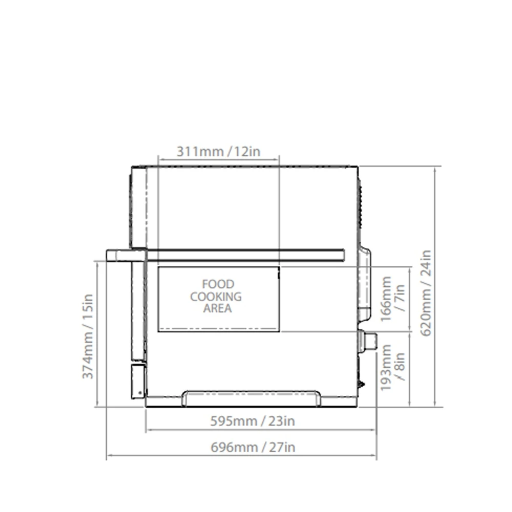 MerryChef Eikon E2S Standard Power 13Amp (S/S) Combination Stainless Steel 5 MerryChef Eikon E2S Standard Power 13Amp (S/S) Combination Stainless Steel - Image 3