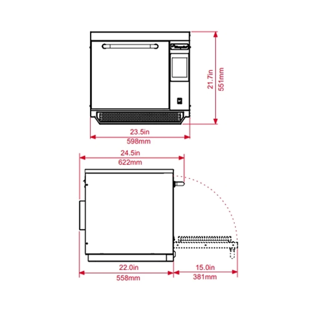 MerryChef Combi-Microwave Eikon E3 CEE 700 Watt Catalytic Converter Stainless Steel 4 MerryChef Combi-Microwave Eikon E3 CEE 700 Watt Catalytic Converter Stainless Steel - Image 2