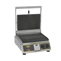 Roller Grill PREMIUM VC R Ceramic Contact Grill Ribbed Top & Base Stainless Steel