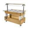 Roller Grill Heated Food Display SB 40 C Light Oak Mainly Stainless Steel