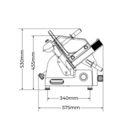 Sirman Heavy Duty Gravity Feed Slicer PALLADIO 350 Aluminium -Kitchen Appliances Store SMMS0350 3