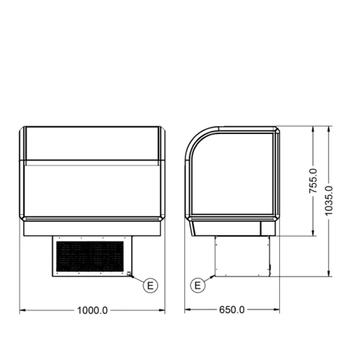 Lincat Refrigerated Food Display Case C6R/100 Dark Grey 4 Lincat Refrigerated Food Display Case C6R/100 Dark Grey - Image 2