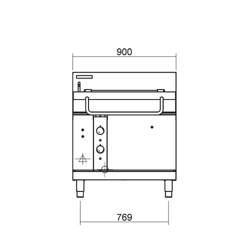 Blue Seal Powered Tilt Electric Bratt Pan E580-8E 80 Ltr Stainless Steel 4 Blue Seal Powered Tilt Electric Bratt Pan E580-8E 80 Ltr Stainless Steel - Image 2