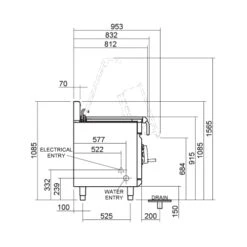 Blue Seal Powered Tilt Electric Bratt Pan E580-8E 80 Ltr Stainless Steel 7 Blue Seal Powered Tilt Electric Bratt Pan E580-8E 80 Ltr Stainless Steel -Kitchen Appliances Store WBSB0080 3