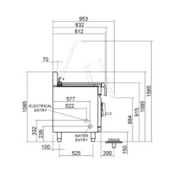 Blue Seal Manual Tilt Bratt Pan G580-8 80 Ltr Stainless Steel 7 Blue Seal Manual Tilt Bratt Pan G580-8 80 Ltr Stainless Steel -Kitchen Appliances Store WBSB0580 3