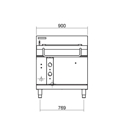 Blue Seal Powered Tilt Bratt Pan G580-8E 80 Ltr Stainless Steel 4 Blue Seal Powered Tilt Bratt Pan G580-8E 80 Ltr Stainless Steel - Image 2