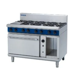 Blue Seal 1200mm 8 Ring Gas Burner Range G58D Stainless Steel