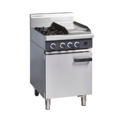 Blue Seal Cobra CR6C 600mm Two Burner / Griddle Gas Range Static Oven Stainless Steel
