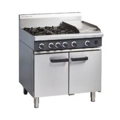Blue Seal Cobra CR9C 900mm Four Burner / Griddle Gas Range Static Oven Stainless Steel