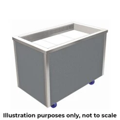 CED Glide Self Help Cold Well No Gantry 2/1 GN GCWHT Stainless Steel