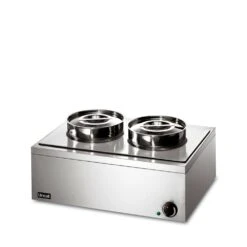 Lynx 400 By Lincat Bain Marie Round Twin Pot Wet LRB2W Stainless Steel