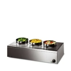 Lynx 400 By Lincat Wet Heat Triple Pot Bain Marie LRB3W Stainless Steel