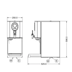 FilterFlow By Lincat Automatic Water Boiler EB4FX 45Ltr Per Hour/11Ltr Rapid Draw Stainless Steel -Kitchen Appliances Store WLEB0004 2