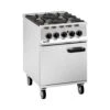 Opus 800 By Lincat 4 Burner Gas Range Oven OG8001 Stainless Steel & Black -Kitchen Appliances Store WLOG80012