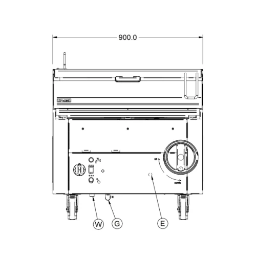 Opus 800 By Lincat Gas Bratt Pan OG8801 Stainless Steel 4 Opus 800 By Lincat Gas Bratt Pan OG8801 Stainless Steel - Image 2