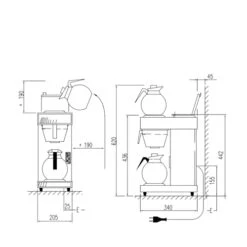 Bravilor Novo Coffee Filtering Machine Stainless Steel & Black -Kitchen Appliances Store WMCM0006 41