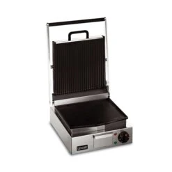Lynx 400 By Lincat Lynx 400 Single Panini Grill Smooth And Ribbed Plates LRG Stainless Steel