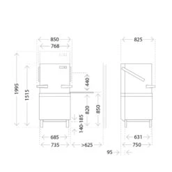 Winterhalter PT-L Passthrough Dishwasher Large Stainless Steel -Kitchen Appliances Store WPTM0003 41