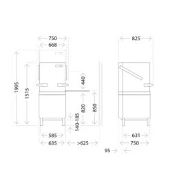 Winterhalter PT-M-E PT Passthrough Dishwasher With Integral Softener & Detergent Pump Medium Stainless Steel 9 Winterhalter PT-M-E PT Passthrough Dishwasher With Integral Softener & Detergent Pump Medium Stainless Steel -Kitchen Appliances Store WPTM3011 41
