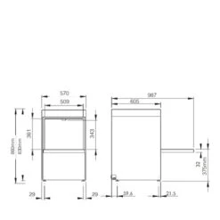 Classeq Dishwasher D500 DUO With Water Softener Stainless Steel -Kitchen Appliances Store WRDC5005 41