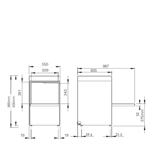 Classeq Dishwasher With Pumped Drain D500P Stainless Steel 6 Classeq Dishwasher With Pumped Drain D500P Stainless Steel - Image 4