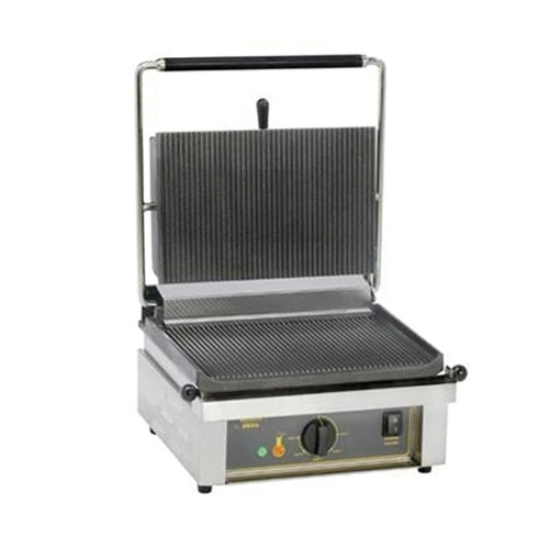 Roller Grill Large Single Panini Grill Ribbed T&B Black 3 Roller Grill Large Single Panini Grill Ribbed T&B Black